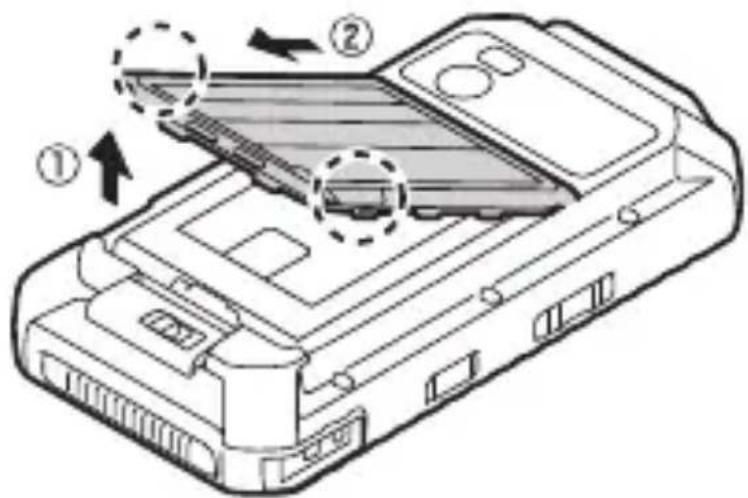PANASONIC Toughpad FZX1 - Retrait du cache de la batterie - 2