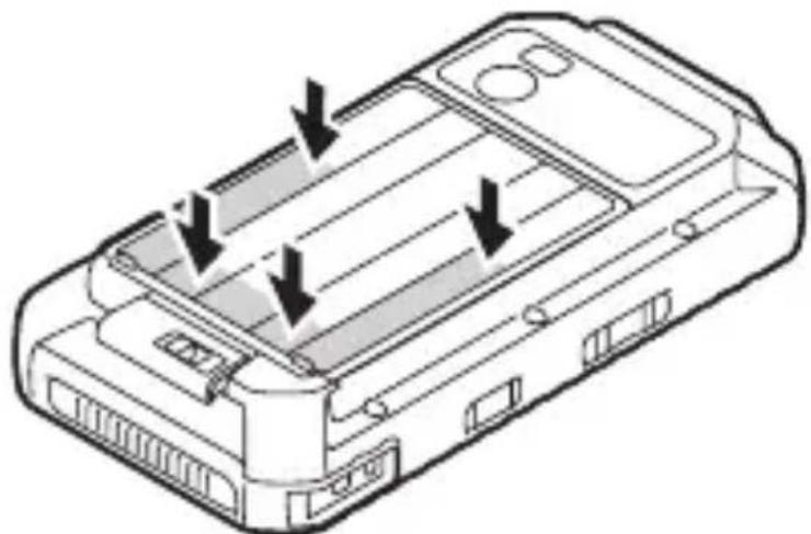 PANASONIC Toughpad FZX1 - Fixation du cache de la batterie - 2