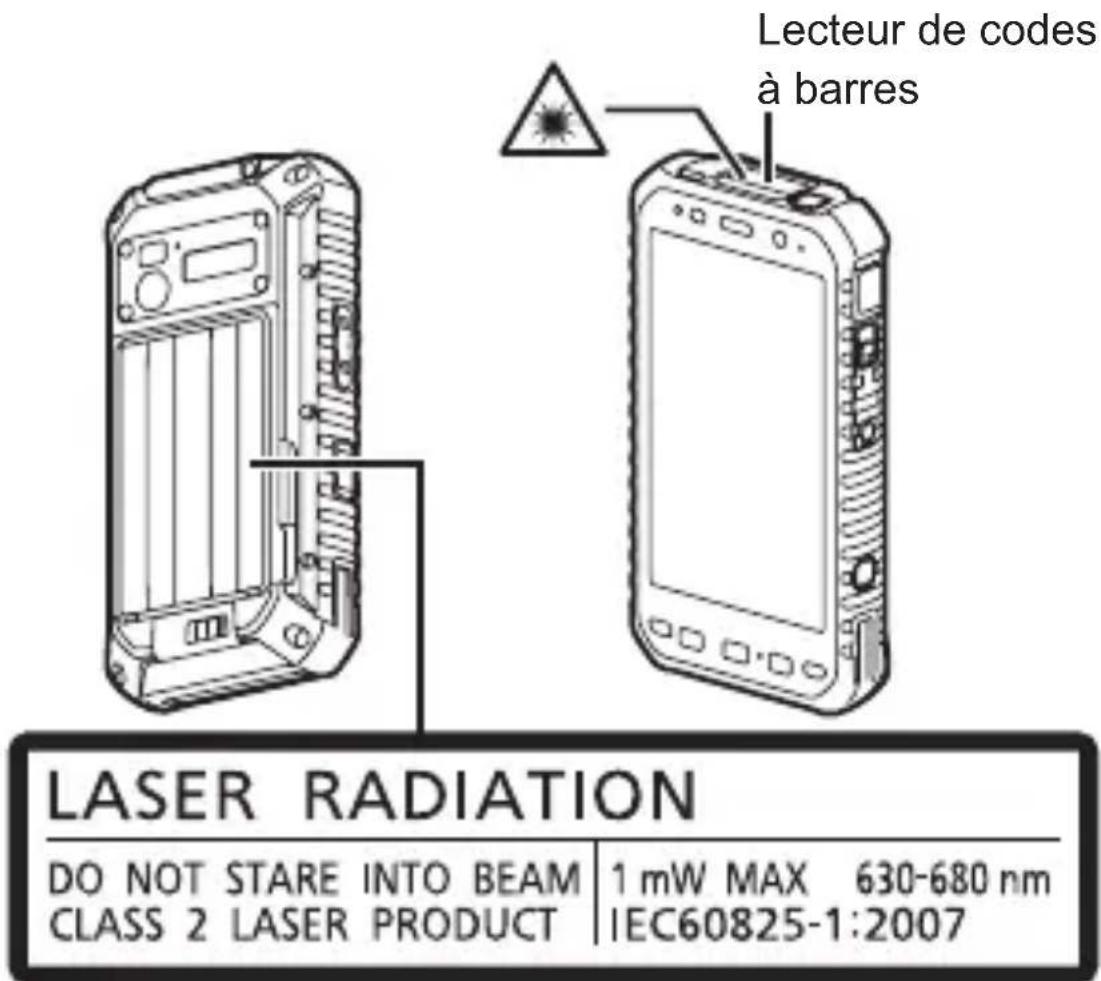 PANASONIC Toughpad FZX1 - Étiquetage et emplacement de l'appareil - 1