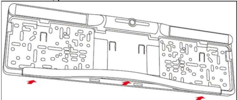 TECHNAXX TX170 - Insérez la plaque d'immatriculation dans le support - 1