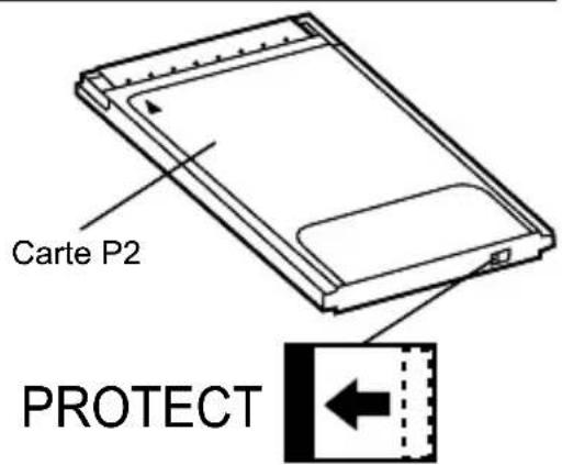 PANASONIC AJPCD2G - Protection d'une carte P2 contre l'écriture - 1
