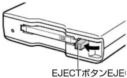 PANASONIC AJPCD2G - EJECT ボタンを矢印の方向に起こす - 1