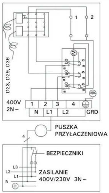 HARVIA Delta HDE294M - Instalowanie modułu sterującego i czujników (D-E) - 5