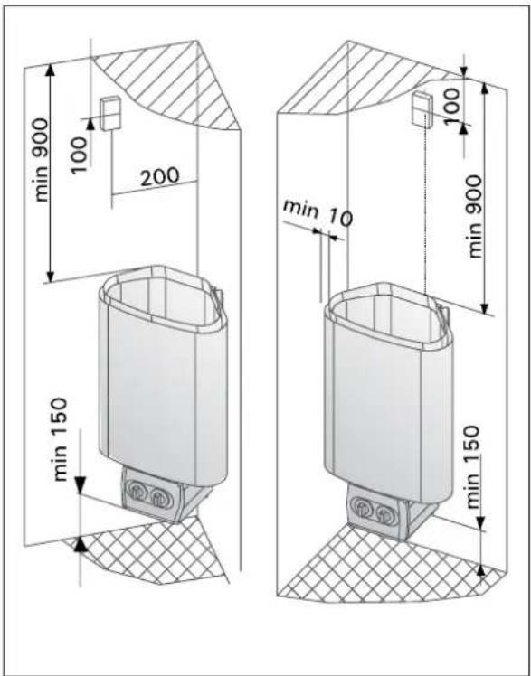 HARVIA Delta HDE294M - Instalowanie modułu sterującego i czujników (D-E) - 9