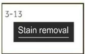 3-13 Stain removal