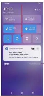 TCL 40R 5G - Volet des notifications - 1