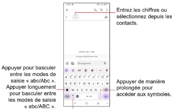 TCL 40R 5G - - Clavier Android - 1