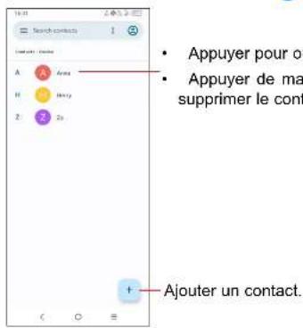 TCL 40R 5G - Consulter vos Contacts - 1