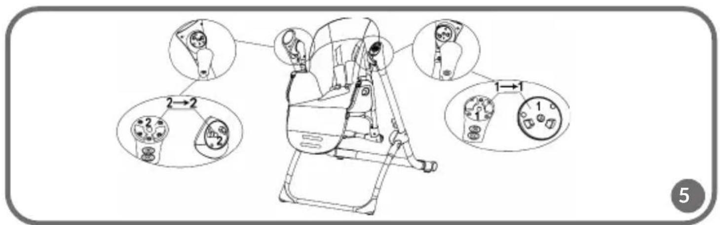 Diagram of a device with labeled parts and directional arrows, showing internal components and movement indicators.