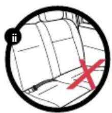 Axkid Bigkid 2 - Tilläten och otilläten placering av Axkid Bigkid 2 - 3