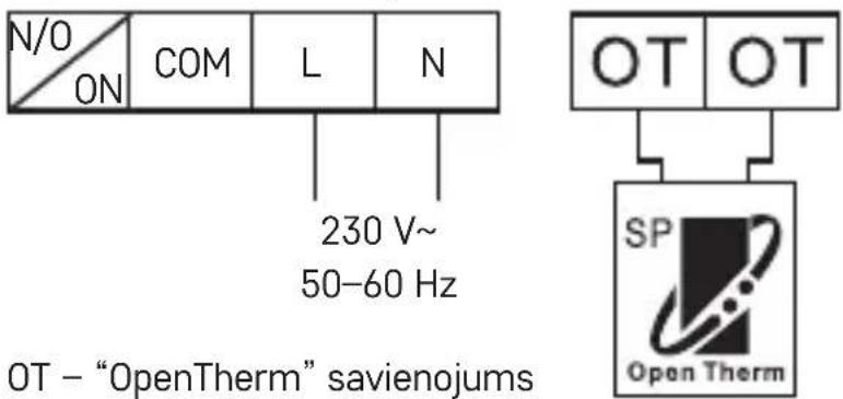 Emos P5611OTR - "OpenTherm" savienojuma shēma - 1