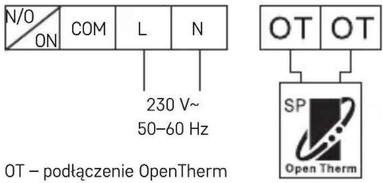 Emos P5611OTR - Schemat podłączenia OpenTherm - 1