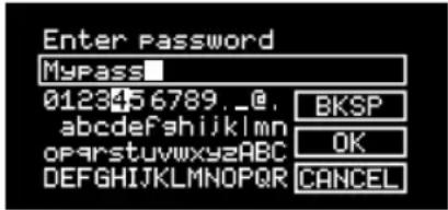 Enter Password MyPass 0123456789._@ abcdefghijklmnopqrstuvwxyzABC DEFGHIJKLMNOPQRSTUVWXYZ BKSP OK CANCEL