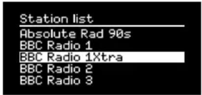 Station list Absolute Rad 90s BBC Radio 1 BBC Radio 1Xtra BBC Radio 2 BBC Radio 3