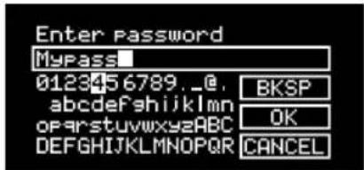 Enter Password MyPass 0123456789._@, abcdefghijklmnopqrstuvwxyzABC DEFGHIJKLMNOPQRSTUVWXYZ BKSP OK CANCEL