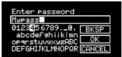 Enter Password MyPass 0123456789._@ abcdefghijklmnopqrstuvwxyzABC DEFGHIJKLMNOPQRSTUVWXYZ BKSP OK CANCEL