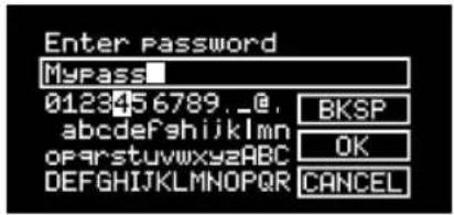 Enter Password MyPass 0123456789._@ abcdefghijklmnopqrstuvwxyzABC DEFGHIJKLMNOPQRSTUVWXYZ BKSP OK CANCEL