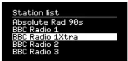 Station list Absolute Rad 90s BBC Radio 1 BBC Radio 1Xtra BBC Radio 2 BBC Radio 3