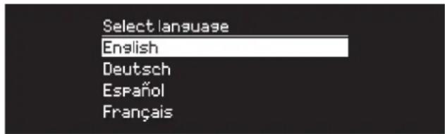 Select language English Deutsch Español Français