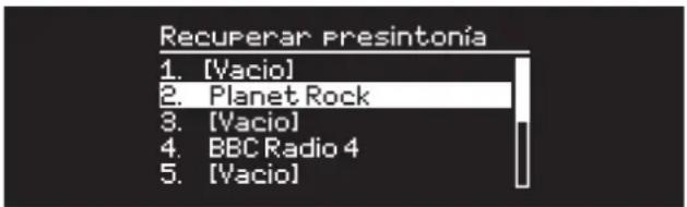 Recuperar Presintonia 1. [Vacio] 2. Planet Rock 3. [Vacio] 4. BBC Radio 4 5. [Vacio]
