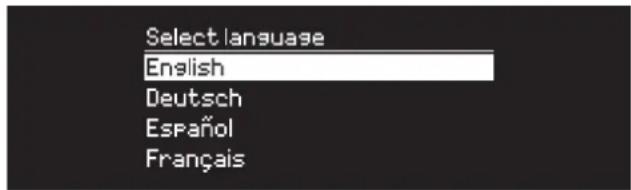 Select language English Deutsch Español Français