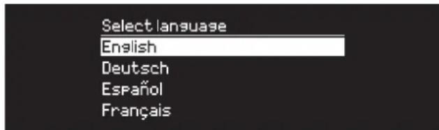 Select language English Deutsch Español Français