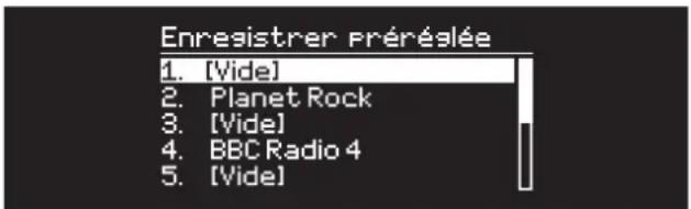Enresistrer préréslée 1. [Vide] 2. Planet Rock 3. [Vide] 4. BBC Radio 4 5. [Vide]