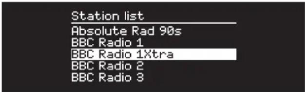 Station list Absolute Rad 90s BBC Radio 1 BBC Radio 1Xtra BBC Radio 2 BBC Radio 3