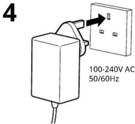 4 100-240V AC 50/60Hz