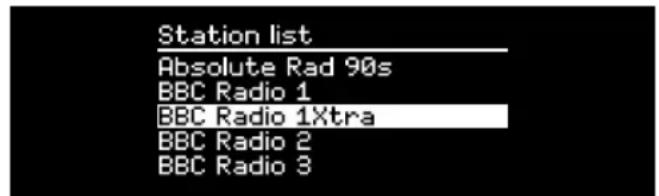 Station list Absolute Rad 90s BBC Radio 1 BBC Radio 1Xtra BBC Radio 2 BBC Radio 3