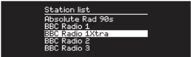 Station list Absolute Rad 90s BBC Radio 1 BBC Radio 1Xtra BBC Radio 2 BBC Radio 3