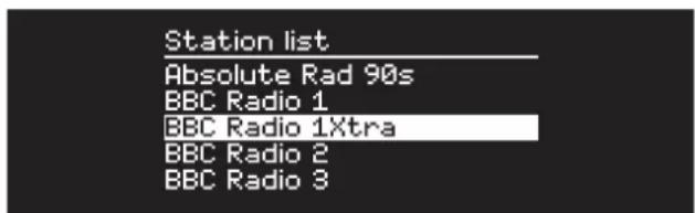 Station list Absolute Rad 90s BBC Radio 1 BBC Radio 1Xtra BBC Radio 2 BBC Radio 3