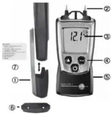 Testo 6061 - Beschrijving v/h meetinstrument - 1