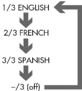 ROTEL RDV995 - Selecting the Subtitle Language - 2