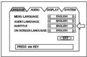 ROTEL RDV995 - Langue des sous-titres - 1