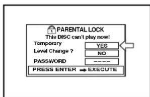 ROTEL RDV995 - Suppression temporaire du code parental - 1