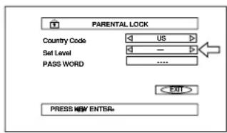 ROTEL RDV995 - Réglage du code parental pour la première fois - 2