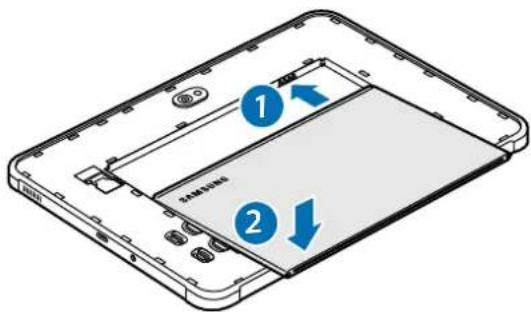 SAMSUNG Galaxy Tab Active 4 Pro - Installer la pile - 2