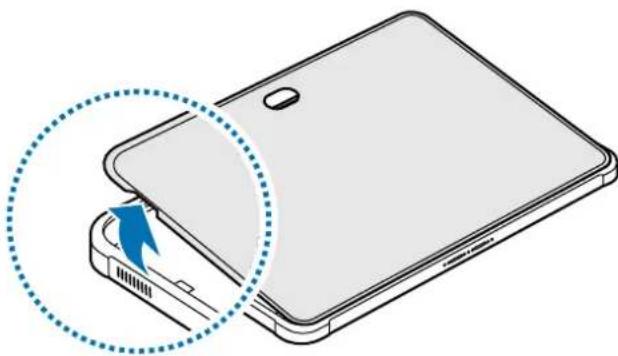SAMSUNG Galaxy Tab Active 4 Pro - Installer la pile - 1