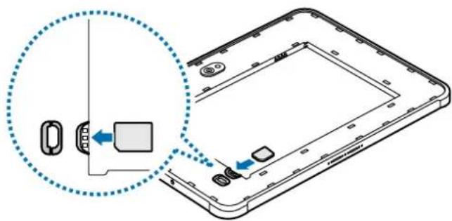 SAMSUNG Galaxy Tab Active 4 Pro - Installer la carte SIM ou USIM - 1