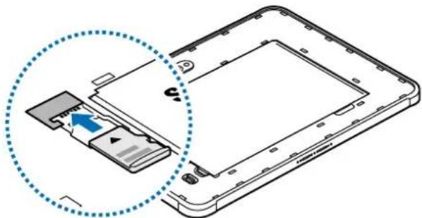 SAMSUNG Galaxy Tab Active 4 Pro - Installer une carte SD - 1