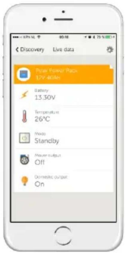 VICTRON ENERGY Peak Power Pack - Visning av data i realtid på Apple och Android smarttelefoner, surfplattor och andra anordningar - 1