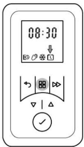 DIMPLEX H 260E eco - Einstellen der Uhrzeit und des Datums - 1