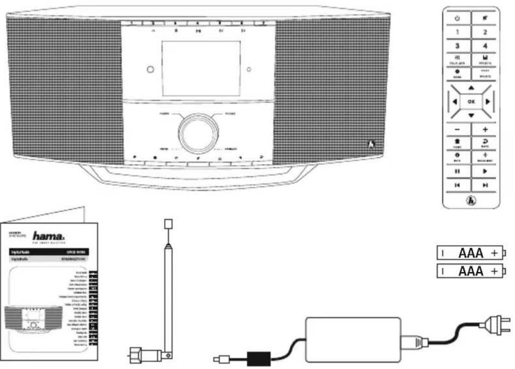 HAMA DIR3510SCBTX - Contenu de l'emballage - 1