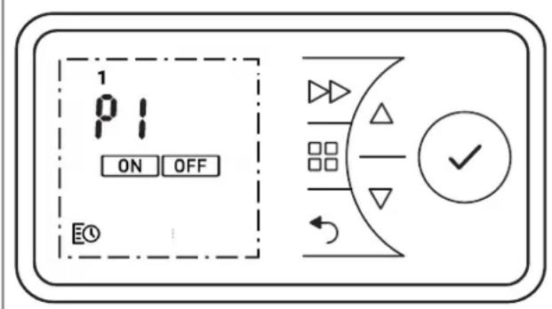 1 P1 ON OFF E0