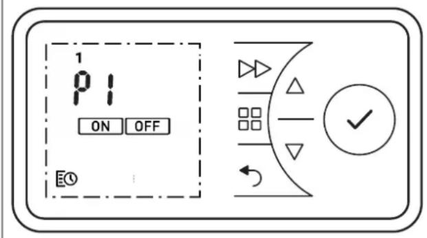 1 PI ON OFF E0