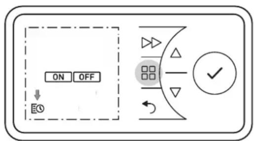 ON OFF ↓ E0