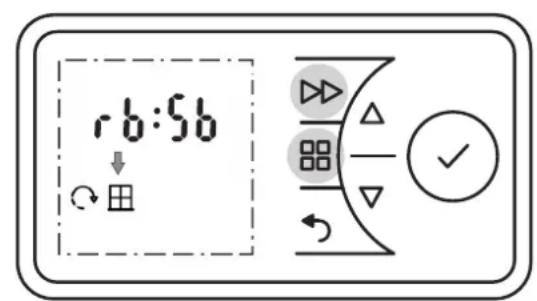 rb:56 ↓ ○ □ → ✓