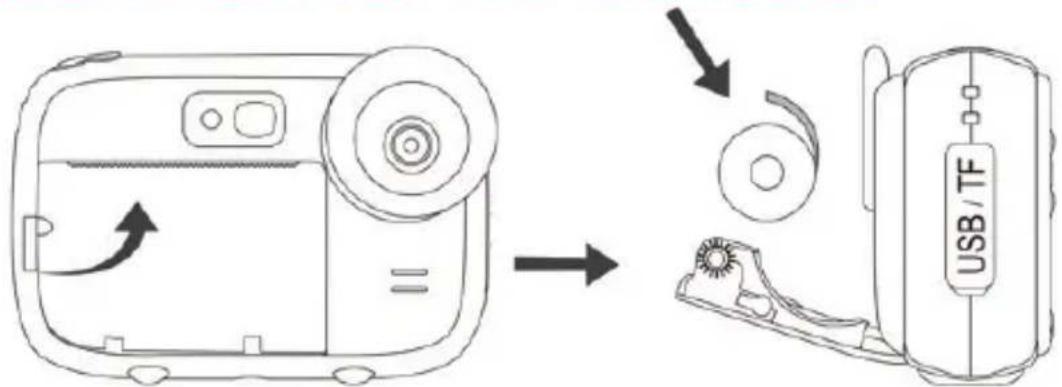 AGFAPHOTO Realikids Instant Cam - INSTALLATION DER PAPIERROLLE - 1