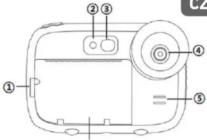 AGFAPHOTO Realikids Instant Cam - POPIS TLAČÍTEK - 1